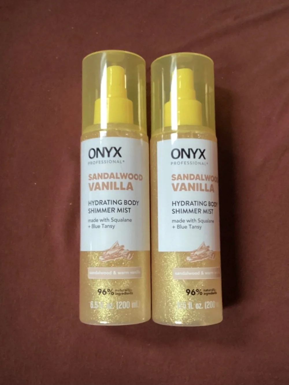 Onyx Professional Sandalwood Vanilla Hydrating Body Shimmer Mist Bundle